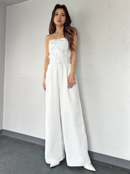 コルセットワイドパンツオールインワン