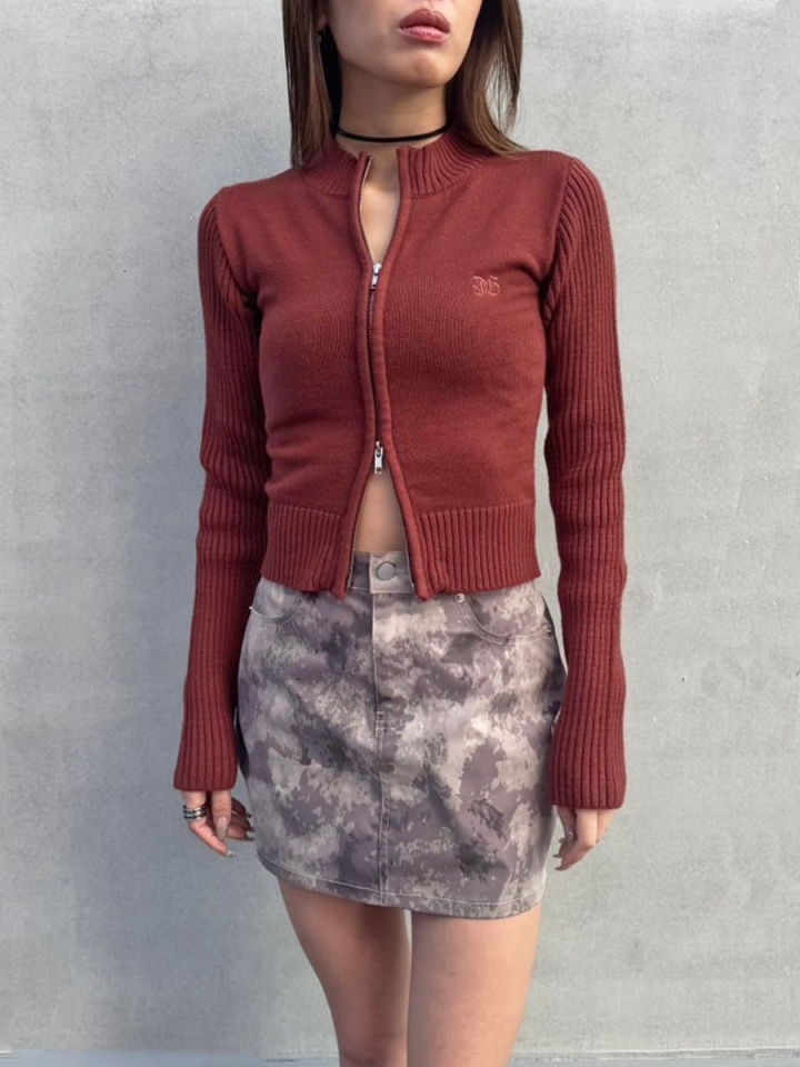 ２パターン編地デザインニットTOP– EGOIST