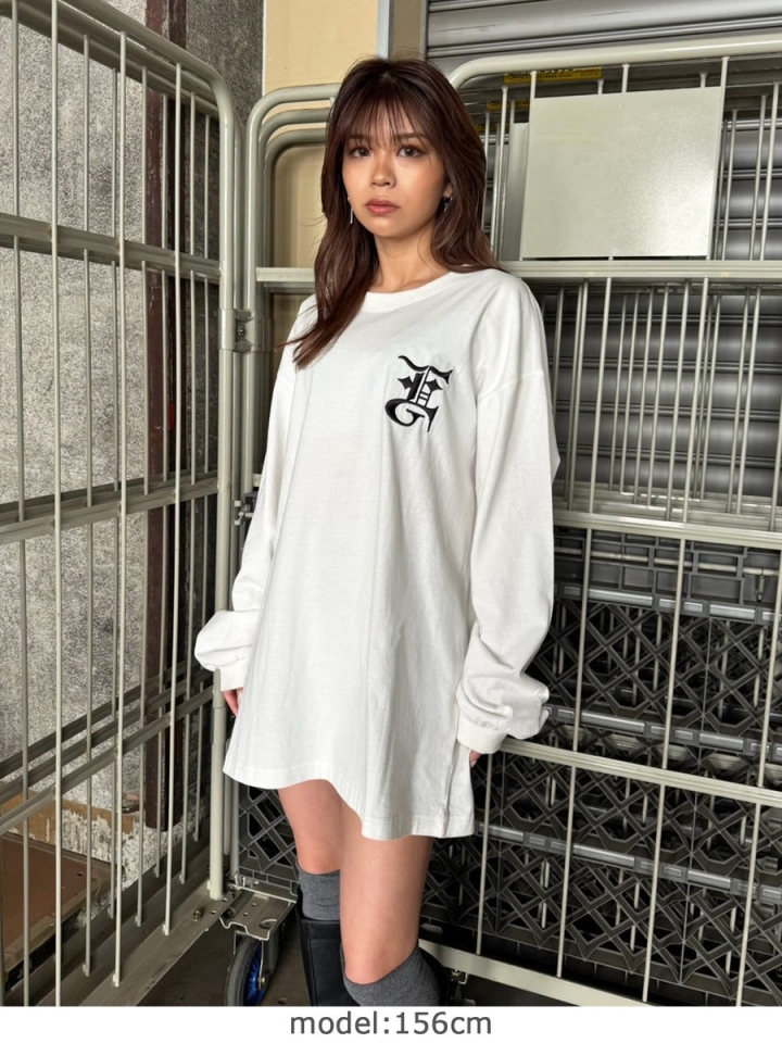 BIG EG刺繍ユニセックスロンT– EGOIST